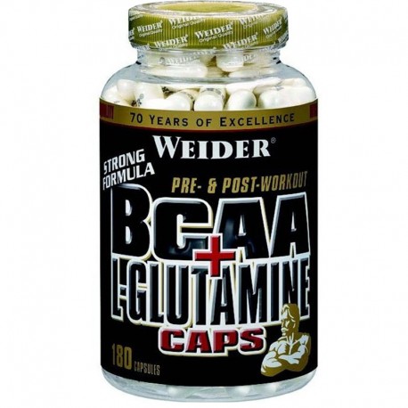 BCAA + L-Glutamine 180 Caps - Weider
