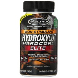 Hydroxicut Hardcore Elite Stim Free 100 Caps - Muscletech 