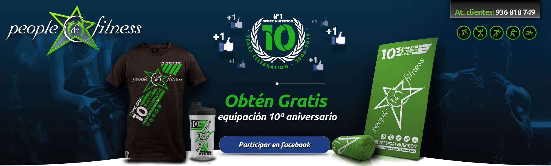 Campaña facebook 10 aniversario people and fitness